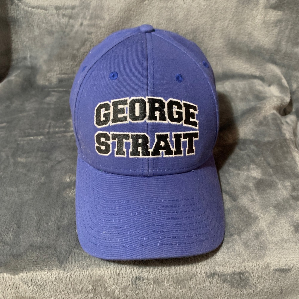 George Strait Hat Mens OSFA Snapback Blue Embroidered Richards & Southern